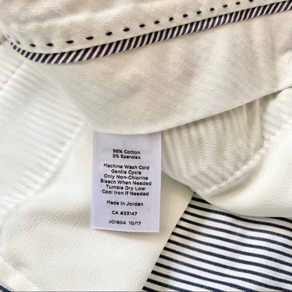 NEW Talbots Striped Hampshire Ankle Pants - Picture 6 of 7